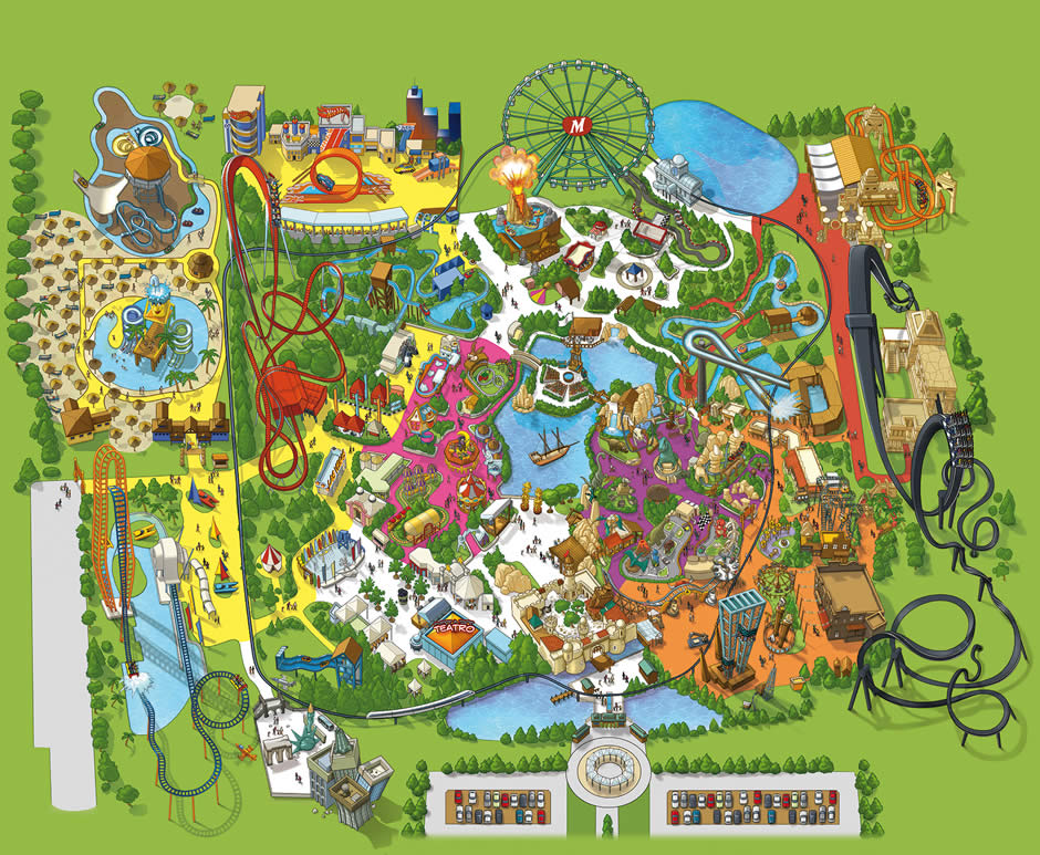 Mirabilandia - mappa del parco