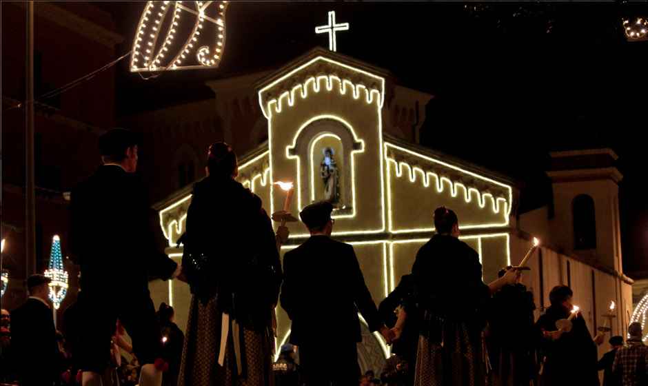 Chiesa di San Calogero durante la festa