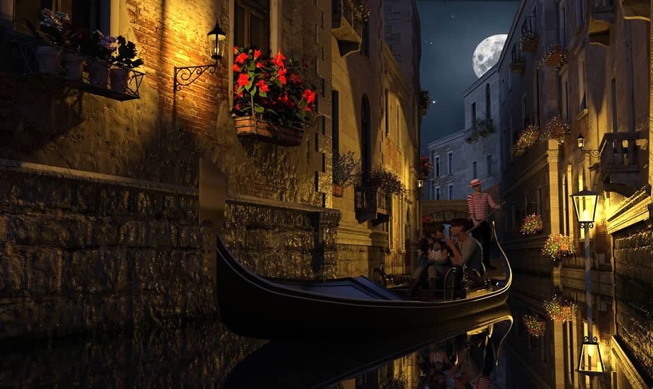 Weekend romantico a Venezia: innamorati in gondola
