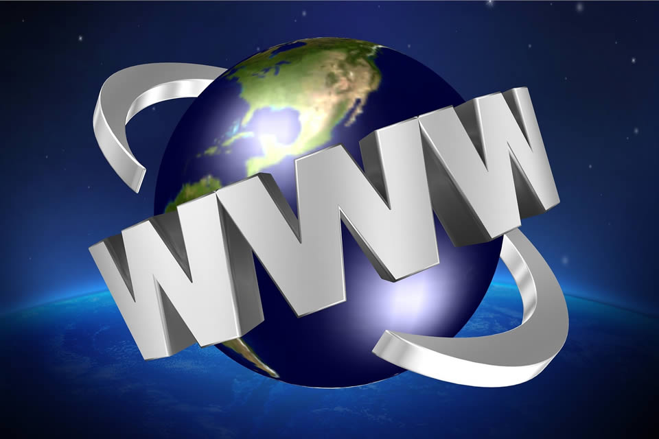 Internet - mondo con scritta www