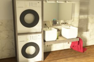 Mobile portalavatrice a colonna