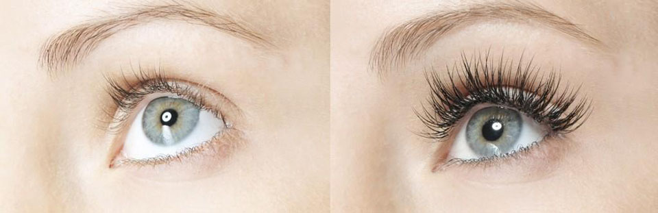 Extension ciglia - prima e dopo
