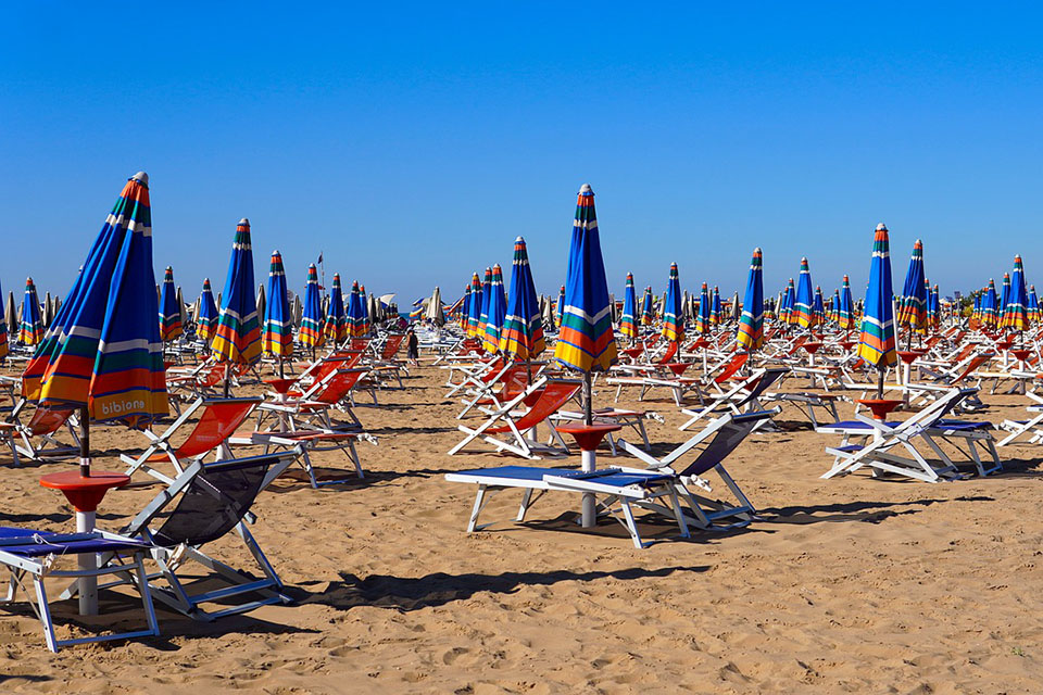 Vacanze in Italia: lido attrezzato