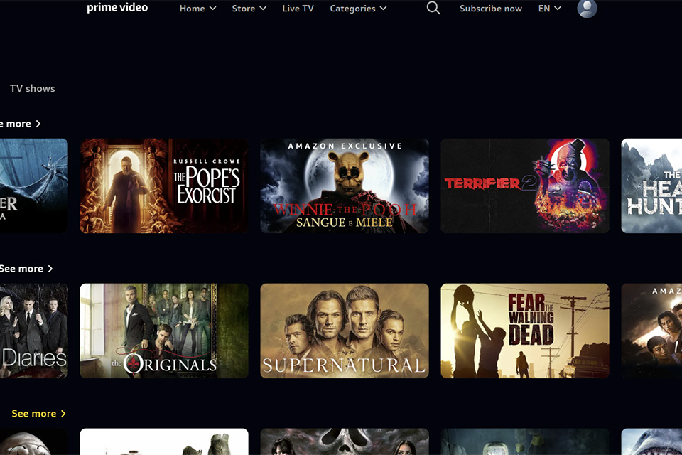 thriller Amazon Prime Video