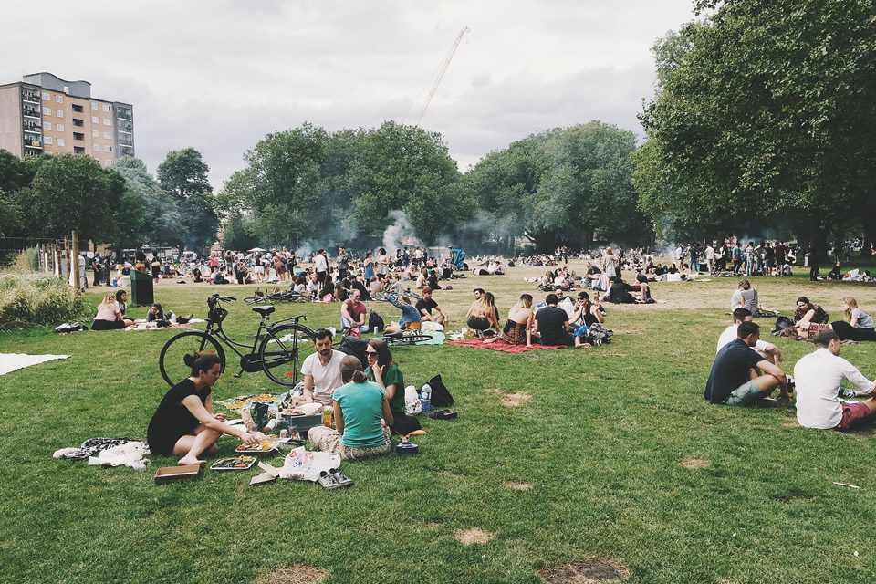 pic nic con gli amici
